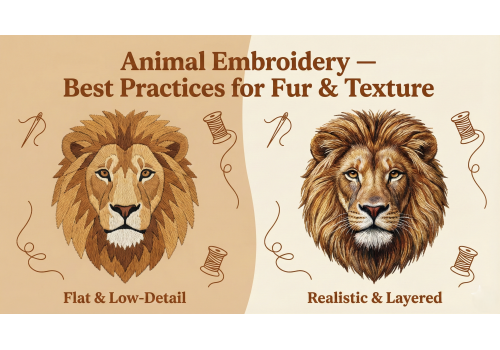 Animal Embroidery: Best Practices for Fur & Texture