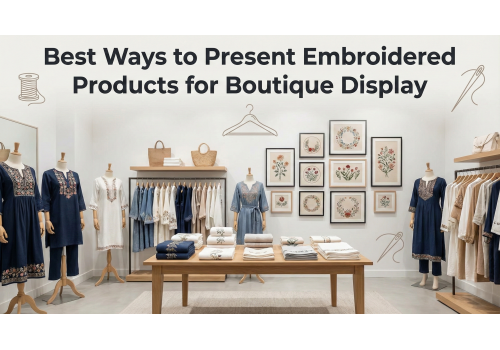 Best Ways to Present Embroidered Products for Boutique Display