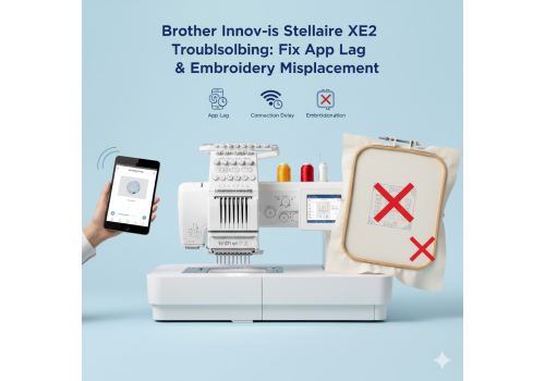 Brother Innov-is Stellaire XE2 Troubleshooting: Fix App Lag with My Design Snap and Embroidery Misplacement Issues