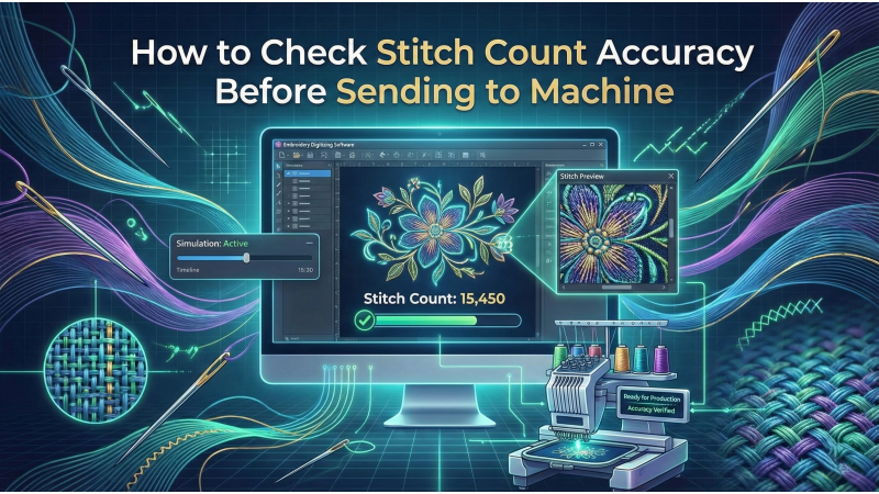How to Check Stitch Count Accuracy Before Sending to Machine