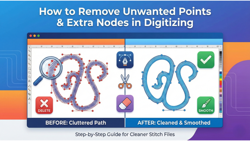 How to Remove Unwanted Points & Extra Nodes in Digitizing