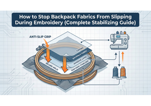 How to Stop Backpack Fabrics From Slipping During Embroidery (Complete Stabilizing Guide)