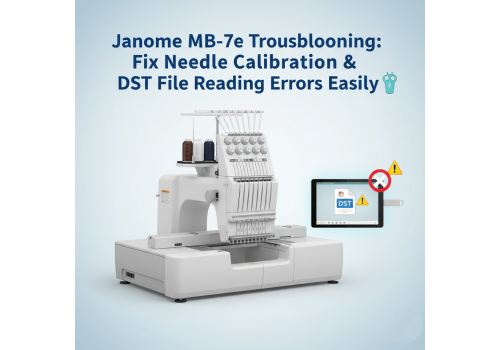 Janome MB-7e Troubleshooting: Fix Needle Calibration & DST File Reading Errors Easily