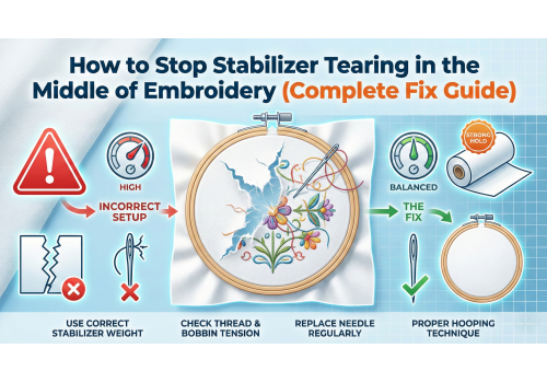 How to Stop Stabilizer Tearing in the Middle of Embroidery (Complete Fix Guide)