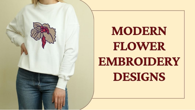 Modern Flower Embroidery Designs