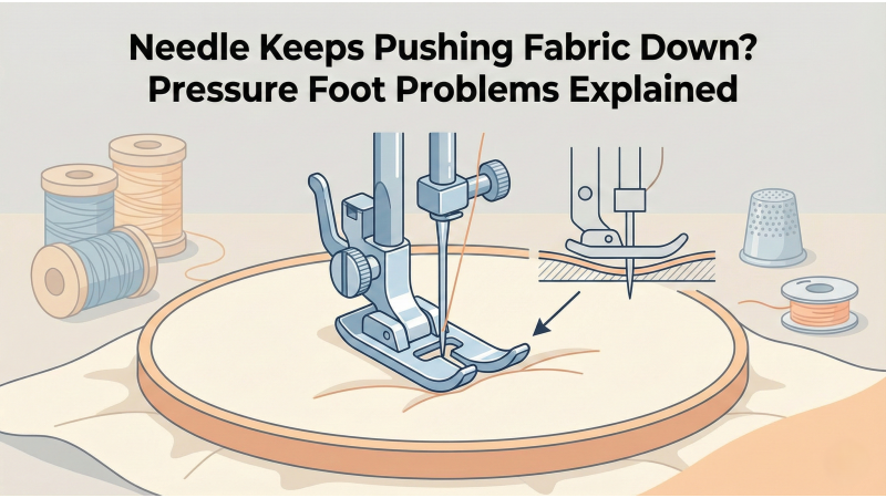 Needle Keeps Pushing Fabric Down? Pressure Foot Problems Explained