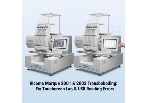 Ricoma Marquee Series (2001, 2002): Fix Touchscreen Lag & USB Design Reading Issues