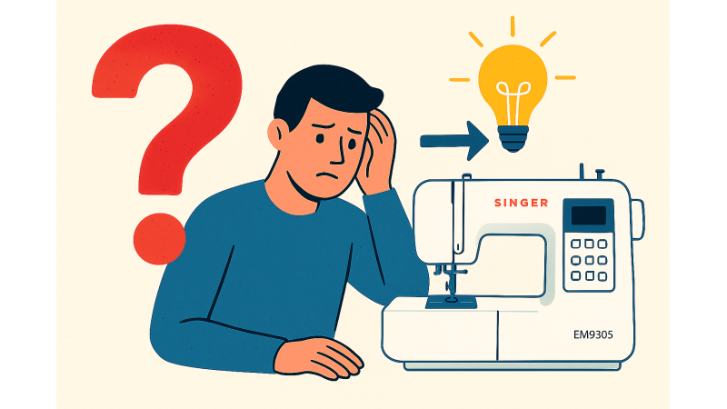 Singer EM9305 Fix: Hoop Alignment & Metallic Thread Issues