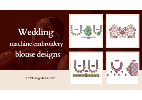 Wedding Machine Embroidery Blouse Designs