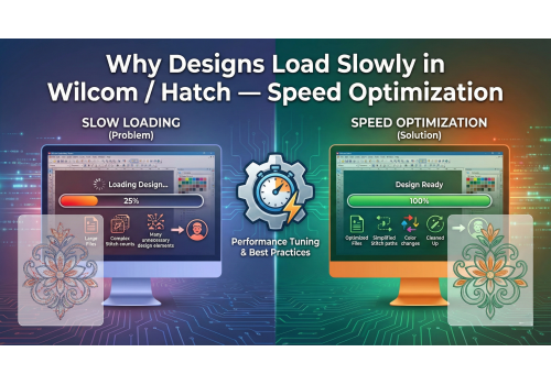Why Designs Load Slowly in Wilcom / Hatch — Speed Optimization