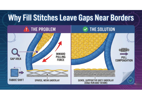 Why Fill Stitches Leave Gaps Near Borders