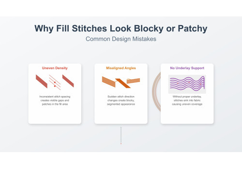 Why Fill Stitches Look Blocky or Patchy — Common Design Mistakes