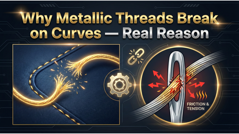 Why Metallic Threads Break on Curves — Real Reason