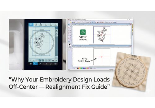 Why Your Embroidery Design Loads Off-Center — Realignment Fix Guide