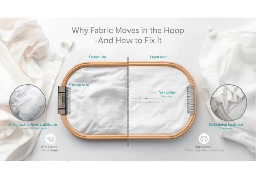 Why Your Fabric Moves in the Hoop and How to Correct It
