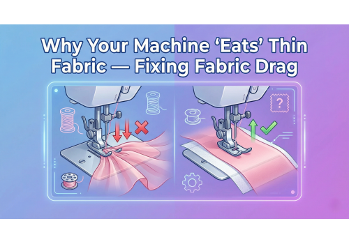 Why Your Machine “Eats” Thin Fabric — Fixing Fabric Drag