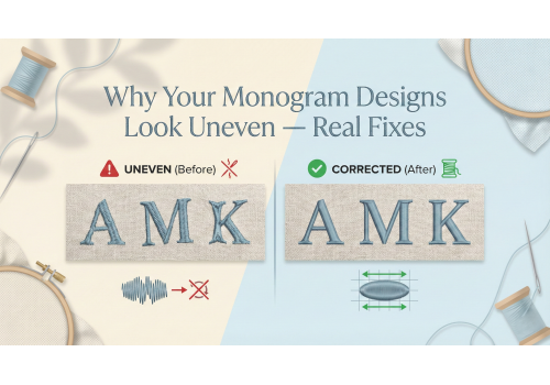 Why Your Monogram Designs Look Uneven — Real Fixes
