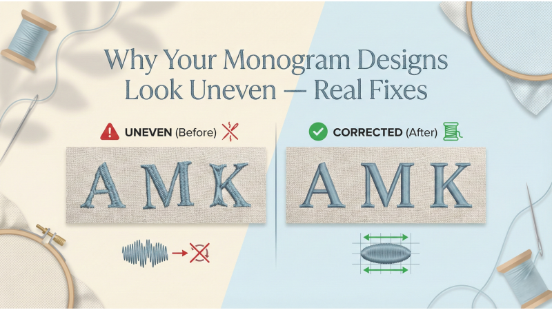 Why Your Monogram Designs Look Uneven — Real Fixes