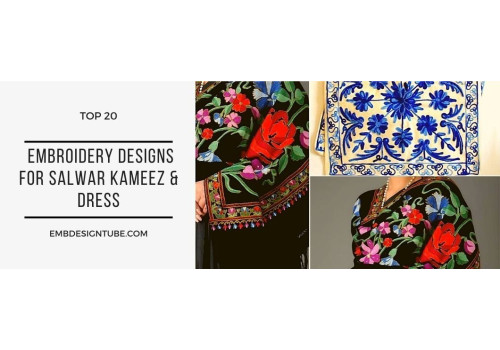 Top 20 Embroidery Designs To use on Salwar Kameez & Dress